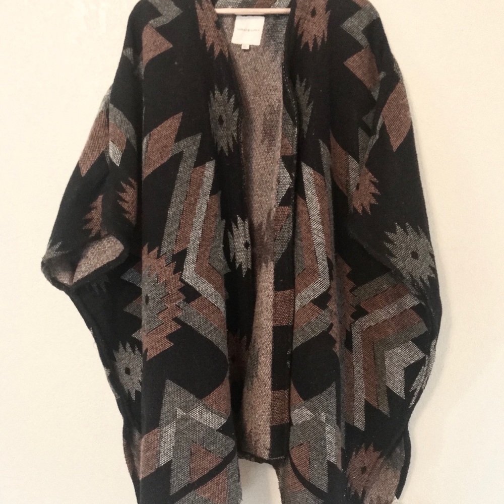 Aztec Draped Coat - image 1